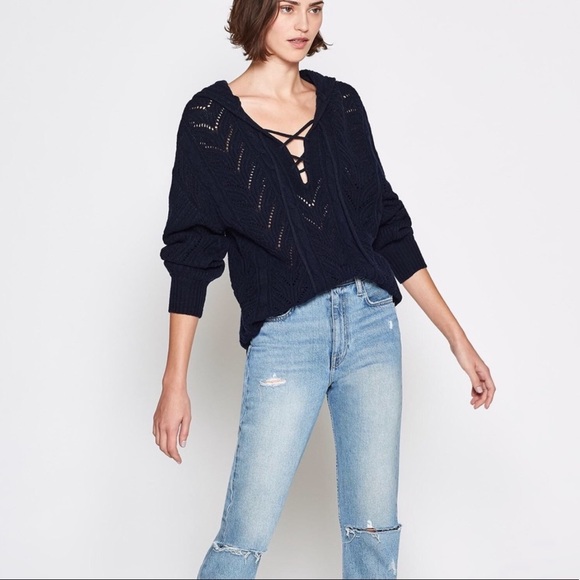 Joie Cashmere Wool Hooded Maira Sweater S - Picture 11 of 11